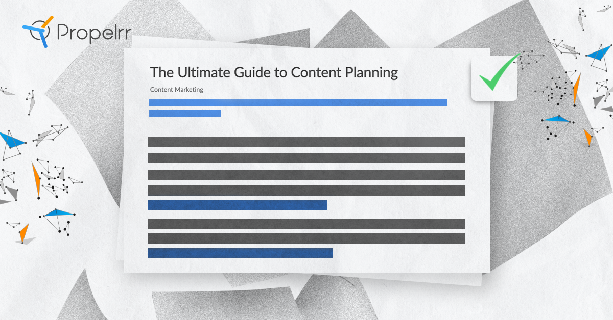 An article titled The Ultimate Guide to Content Planning