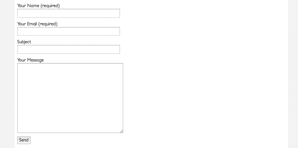 bare contact form 7