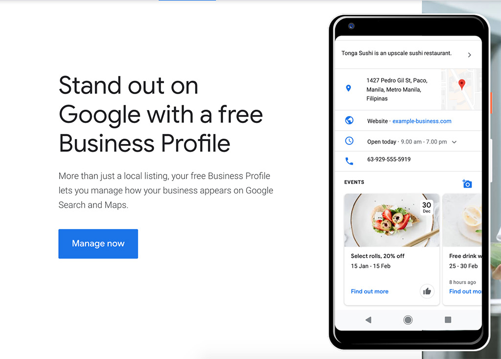 Claim and verify Google My Business