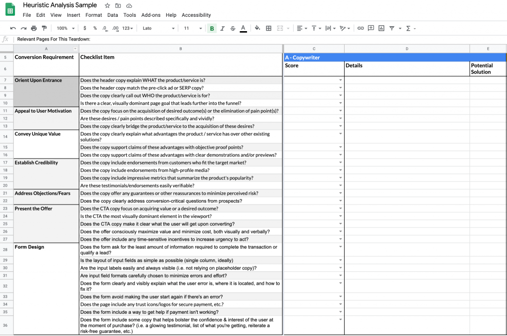 heuristic analysis example