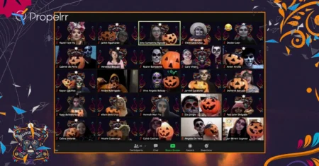 Skeletal Soiree: A Look Into Propelrr’s Online Halloween Celebration