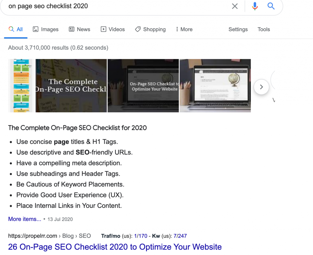 On-Page SEO Checklist for 2020