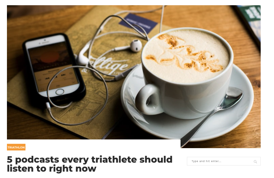 Cellphone, earphones, and coffee