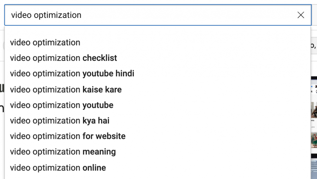 youtube autosuggest