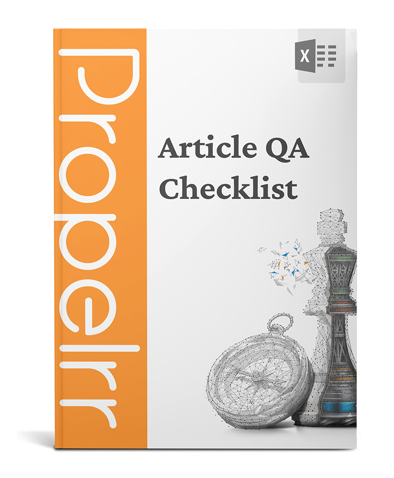 Ensure Top Quality Content With  This Article QA Checklist