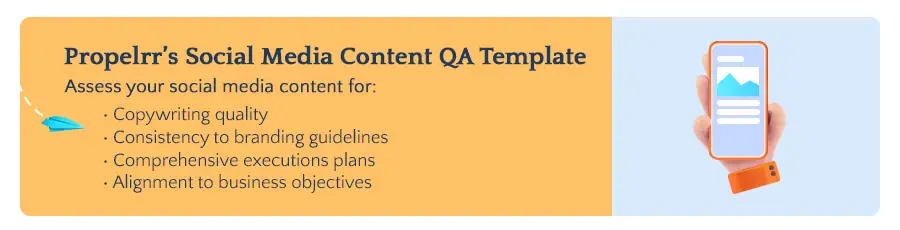 Propelrr's Social Media Content QA Checklist