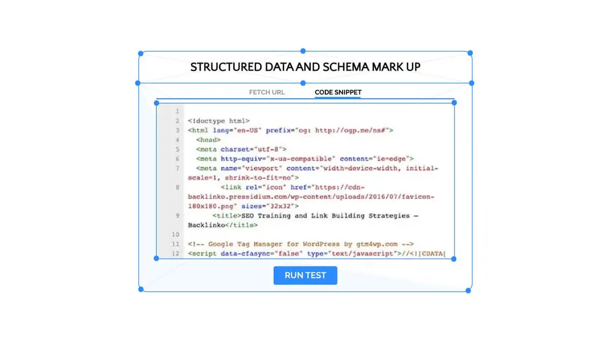 Schema markup example