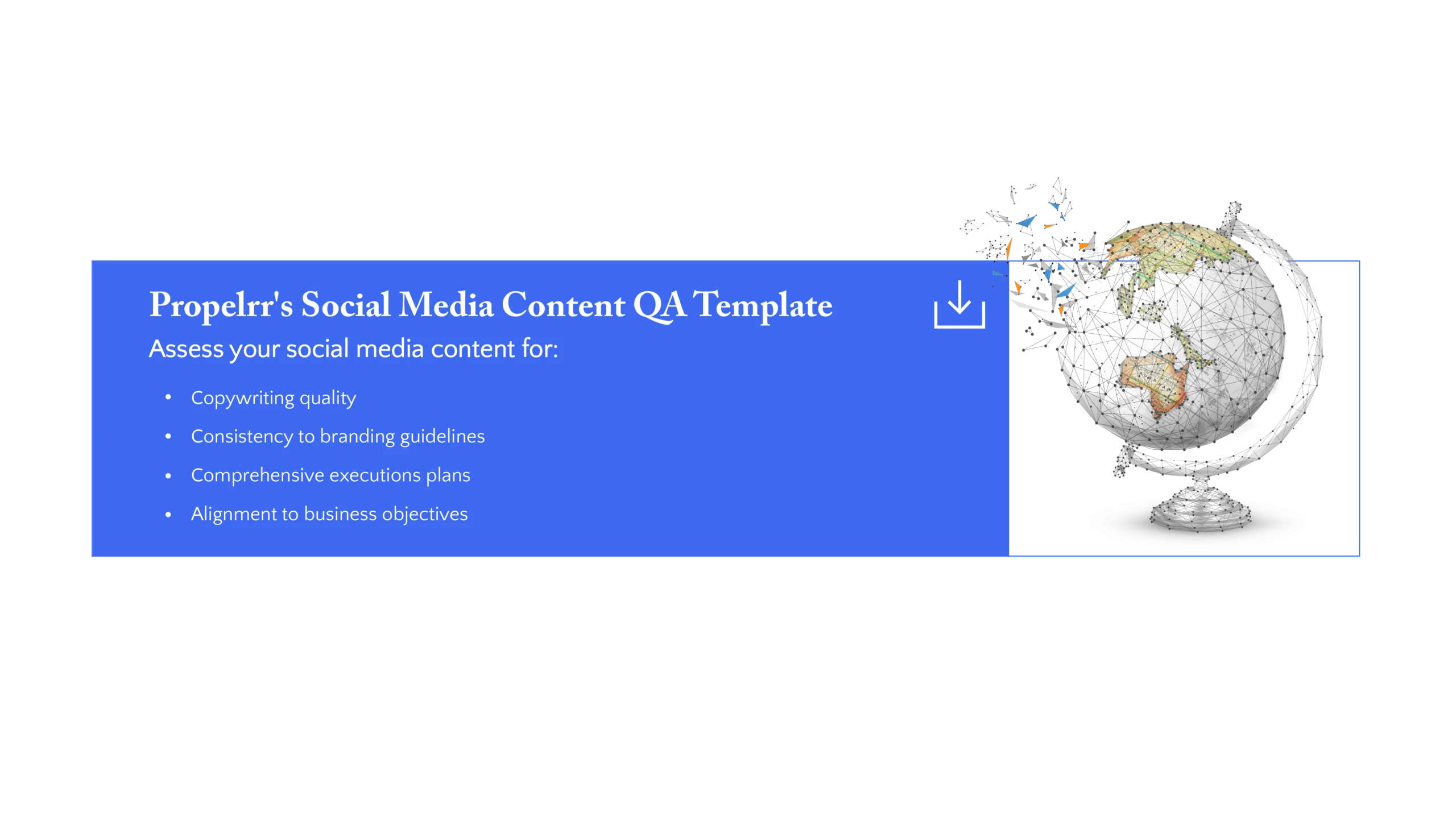 Propelrr's Social Media Content QA Checklist