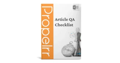 Ensure Top Quality Content With  This Article QA Checklist