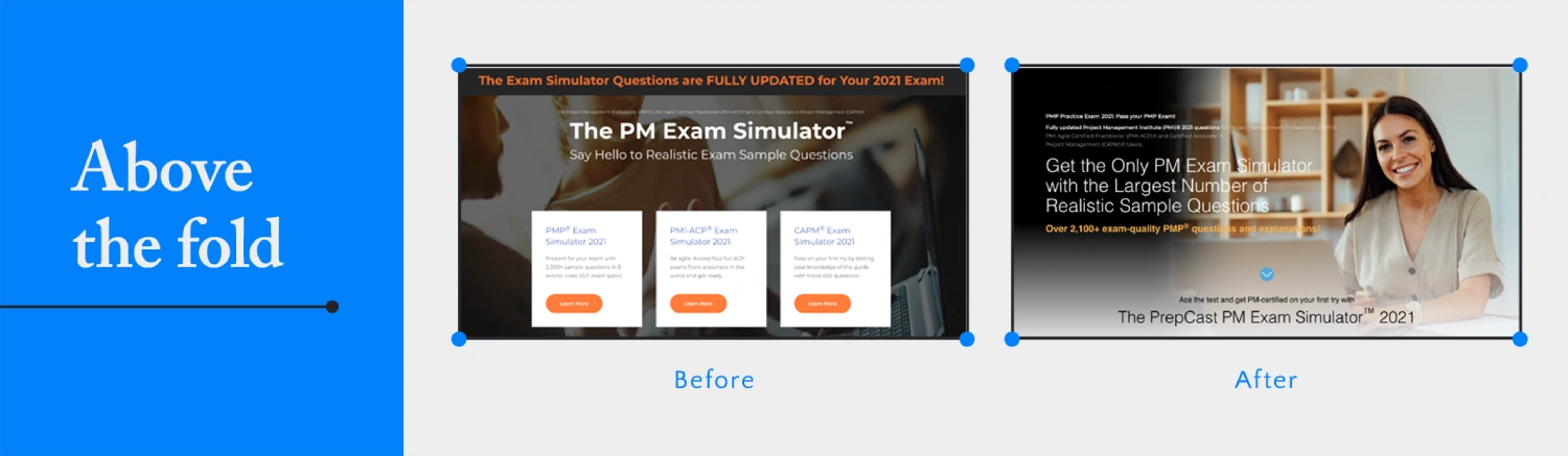 Case Study OSP Result Above The Fold Improvement